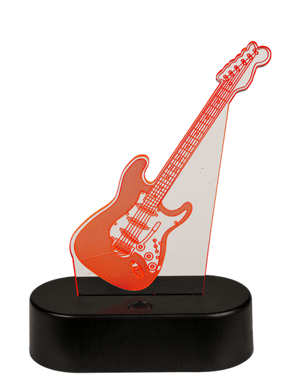 3D-Lamp, Guitar, ca. 18 x 12 cm, plastic,
