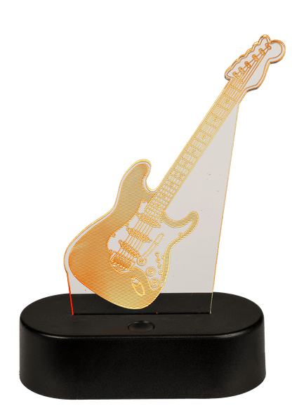 3D-Lamp, Guitar, ca. 18 x 12 cm, plastic,