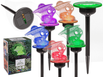 3D LED Solar garden stick with colour changing LED