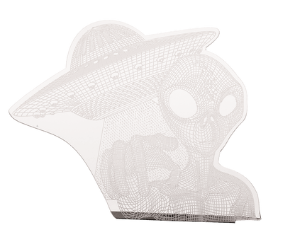 3D LED Solar garden stick with colour changing LED