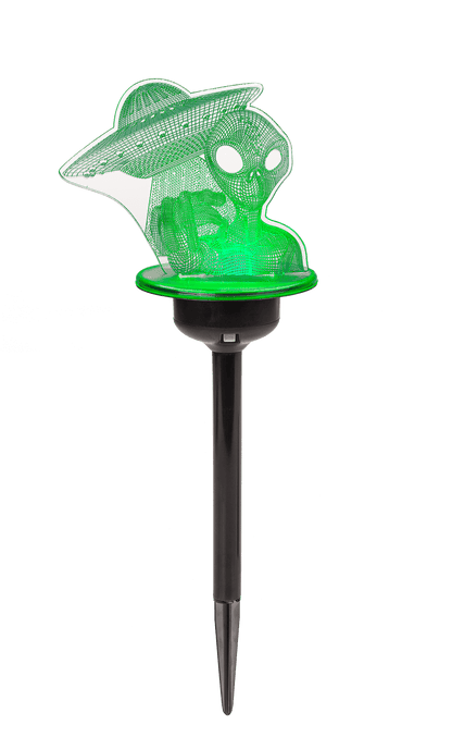 3D LED Solar garden stick with colour changing LED