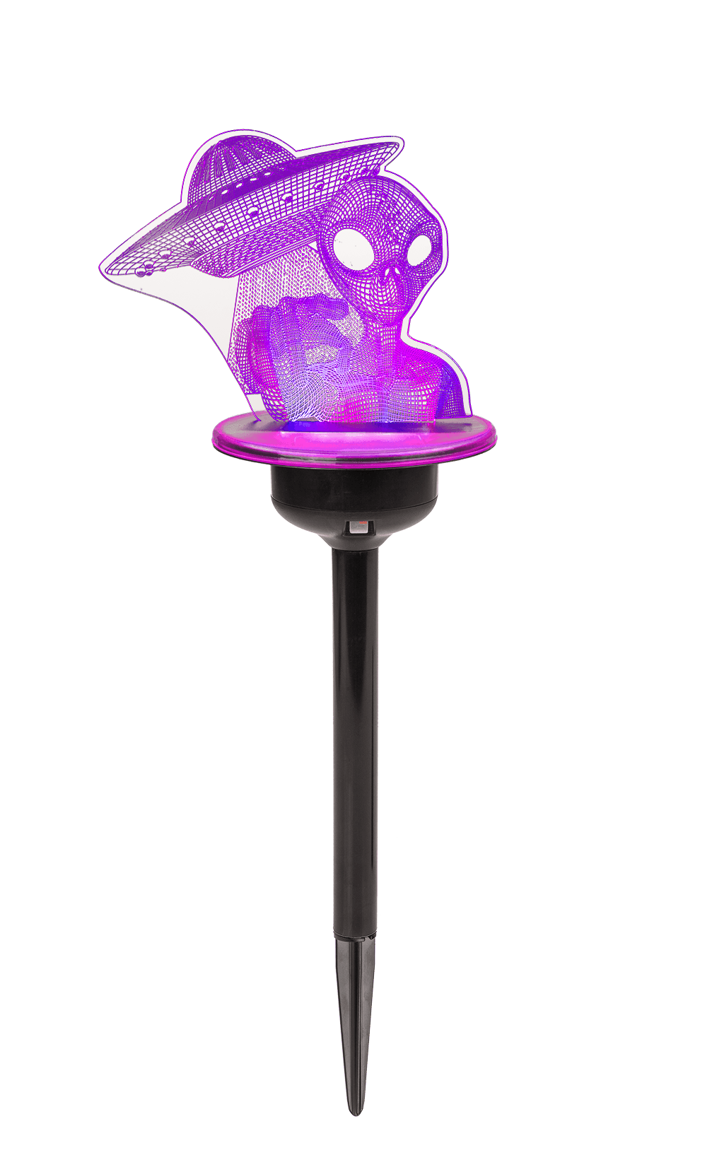 3D LED Solar garden stick with colour changing LED