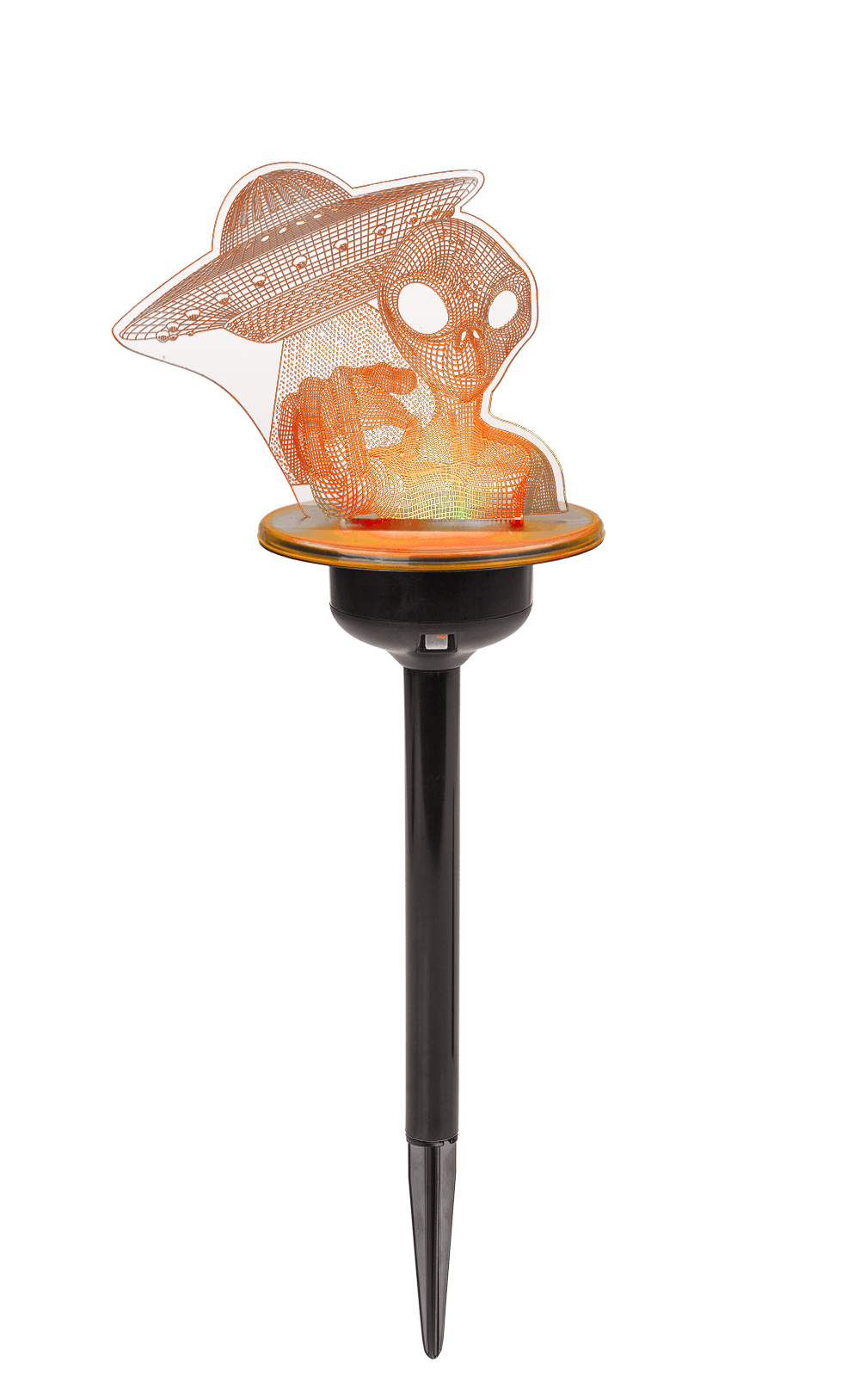 3D LED Solar garden stick with colour changing LED