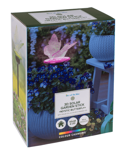 3D LED Solar garden stick with colour changing LED