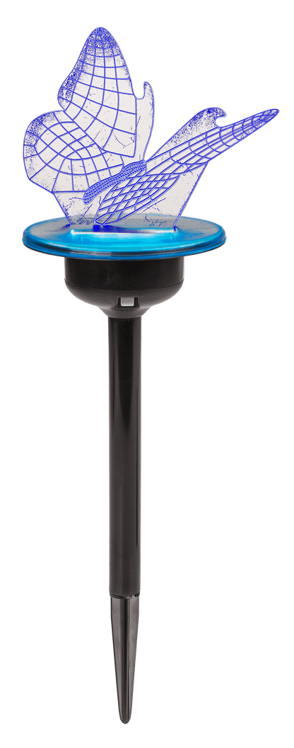 3D LED Solar garden stick with colour changing LED