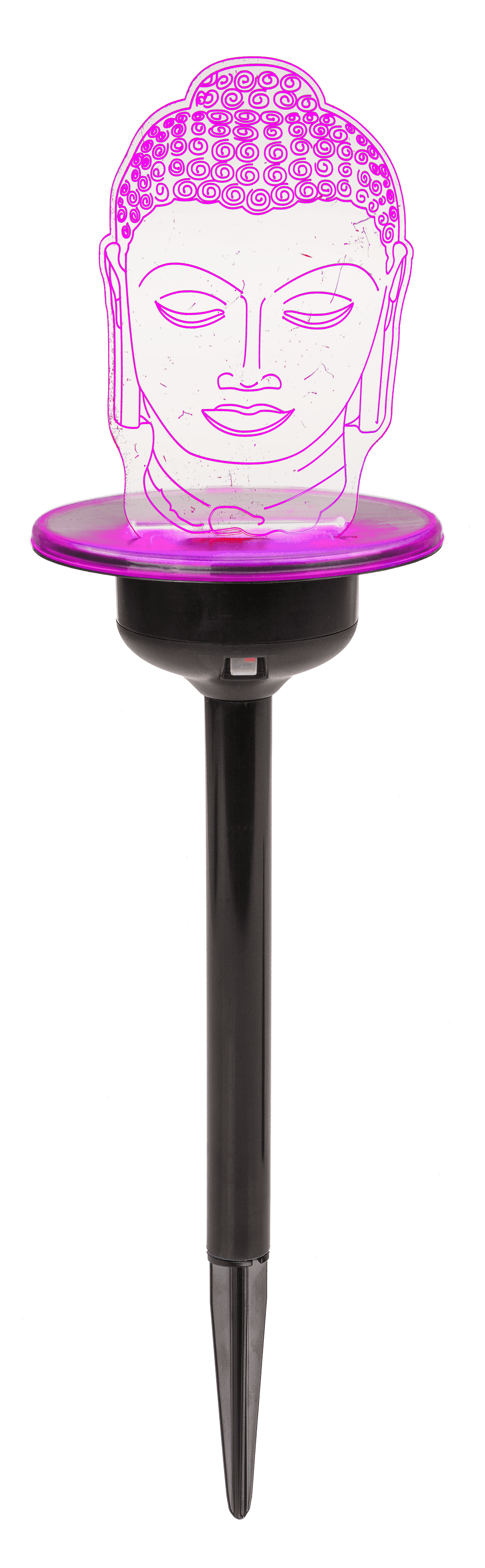 3D LED Solar garden stick with colour changing LED