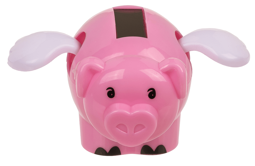 Moveable figurine, Flying Pig,