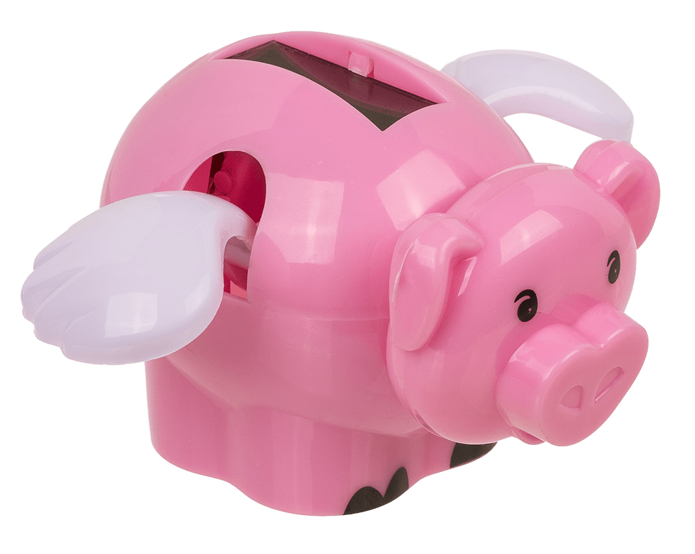 Moveable figurine, Flying Pig,