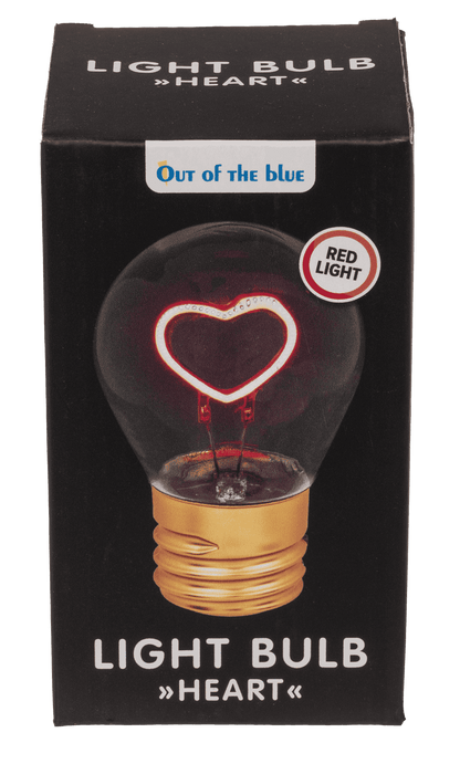 Light Bulb, Heart, incl. Lithium battery &