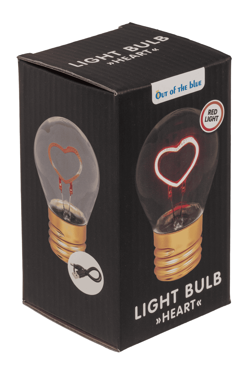 Light Bulb, Heart, incl. Lithium battery &