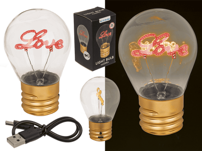 Light Bulb, Love, incl. Lithium battery &