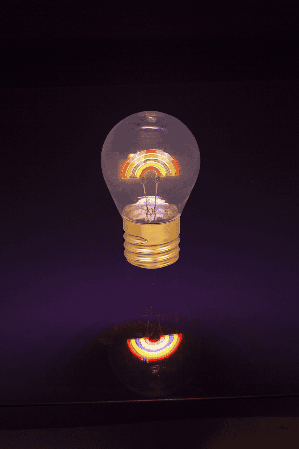 Light Bulb, Rainbow, incl. Lithium battery &