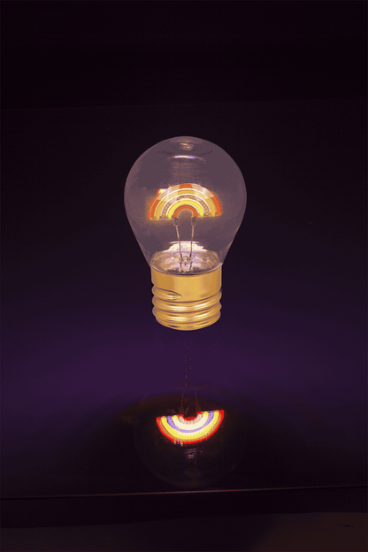 Light Bulb, Rainbow, incl. Lithium battery &
