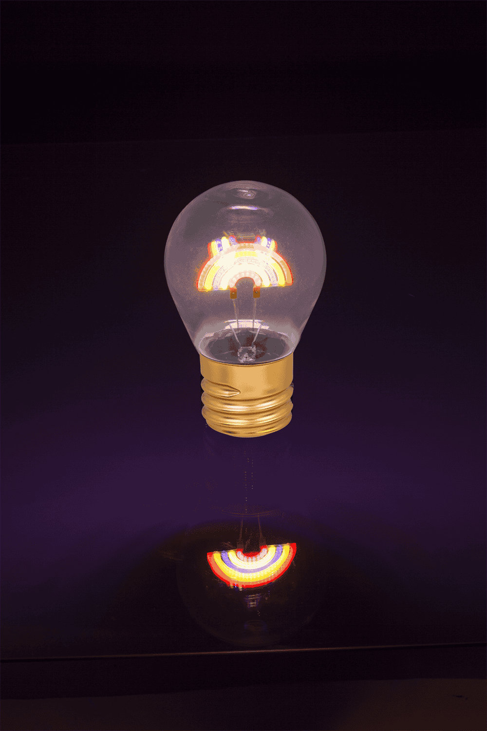 Light Bulb, Rainbow, incl. Lithium battery &