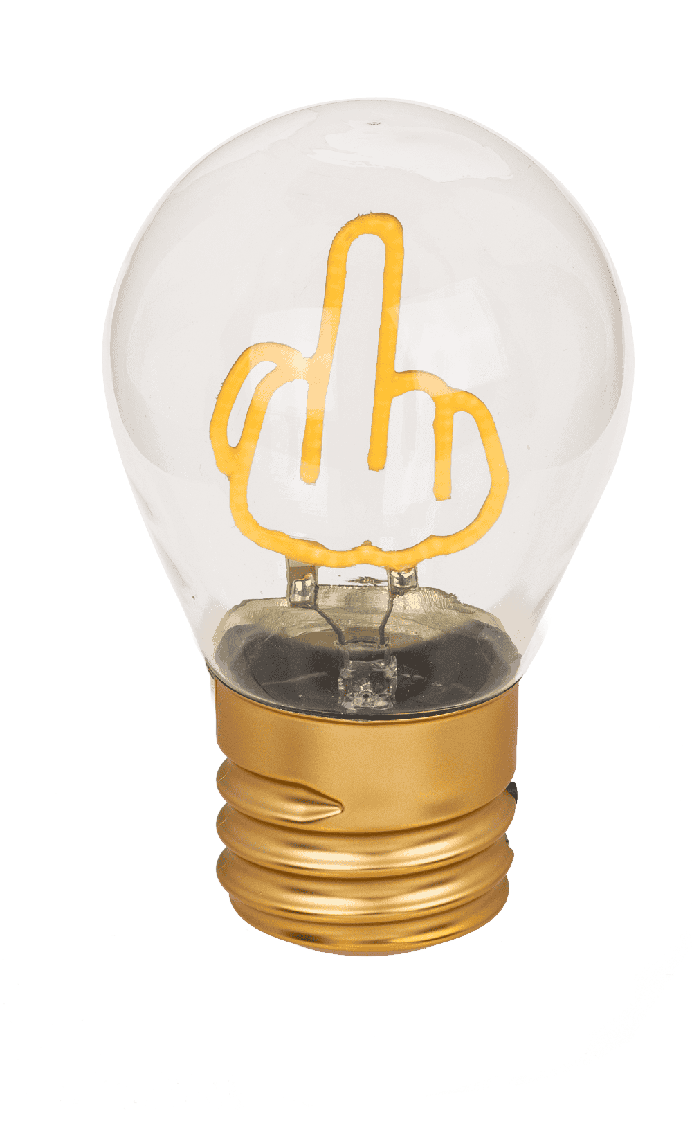 Light Bulb, middle finger, incl. Lithium battery