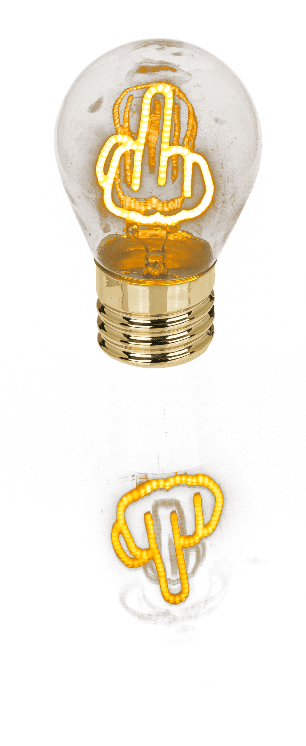 Light Bulb, middle finger, incl. Lithium battery