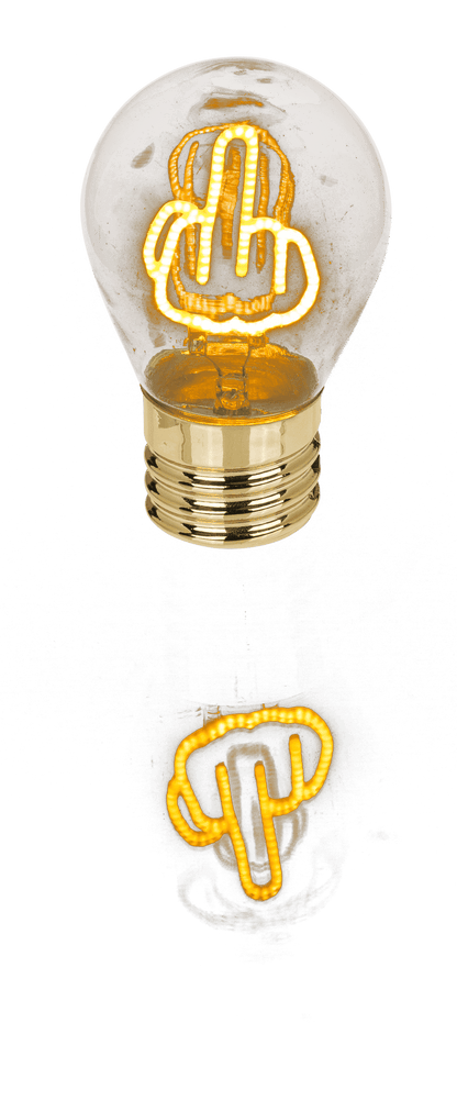Light Bulb, middle finger, incl. Lithium battery