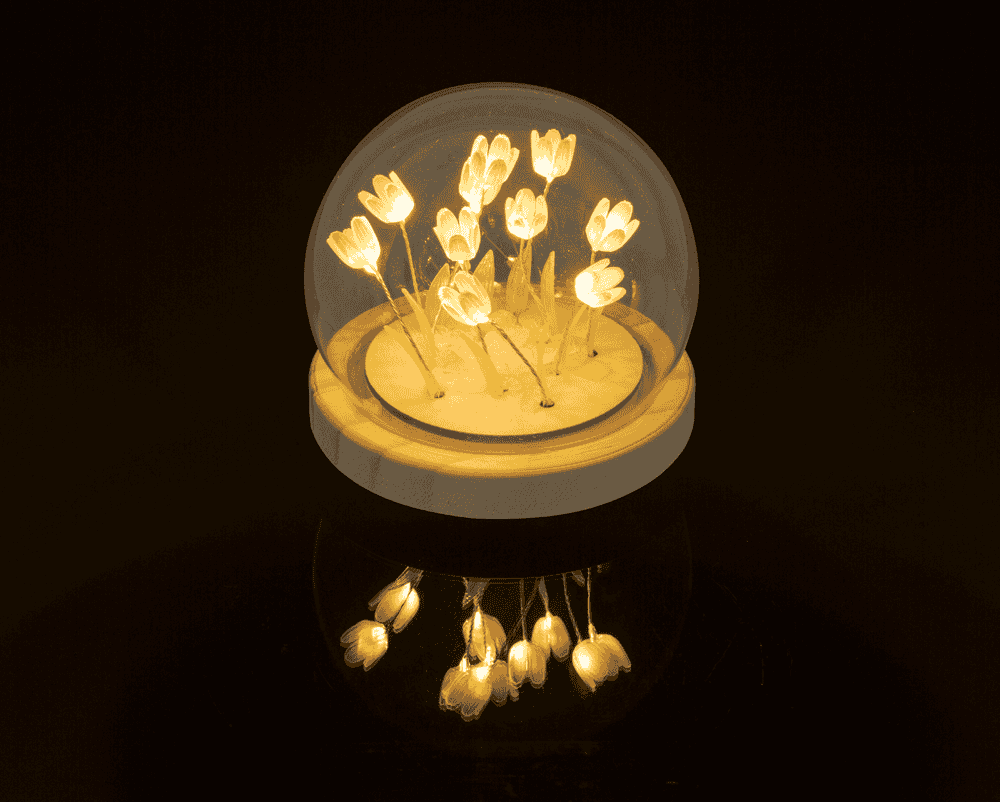 LED decorative light, Tulip, 10 x 10 cm,