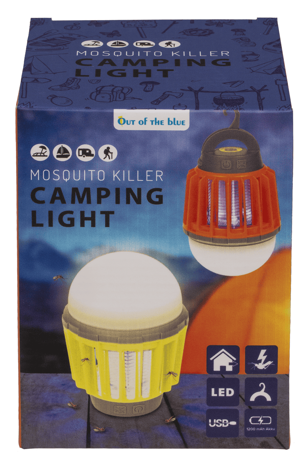 Lampe de camping anti-moustiques, 12 x 9 cm