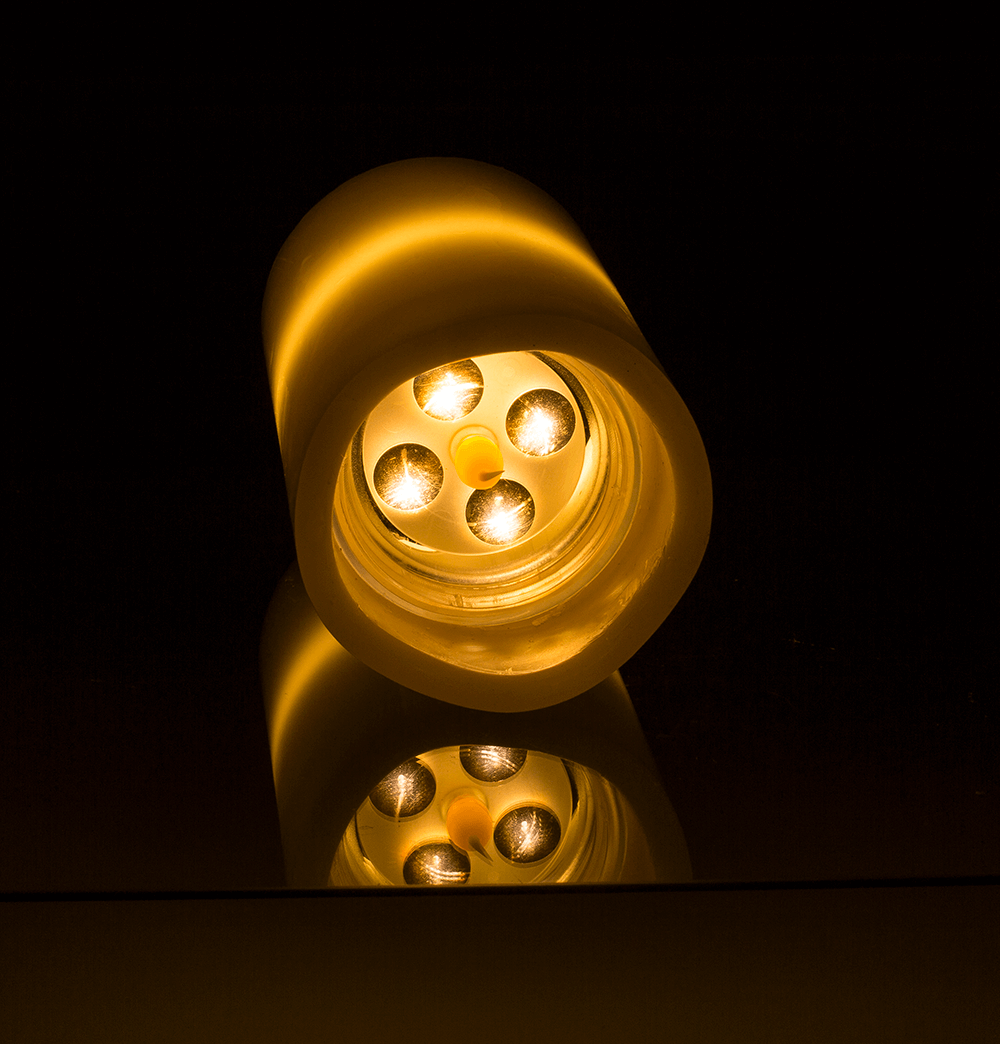 LED candle projector, Celebrations, 8 x 15 cm,