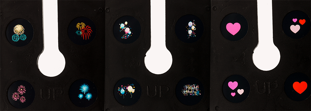 LED candle projector, Celebrations, 8 x 15 cm,