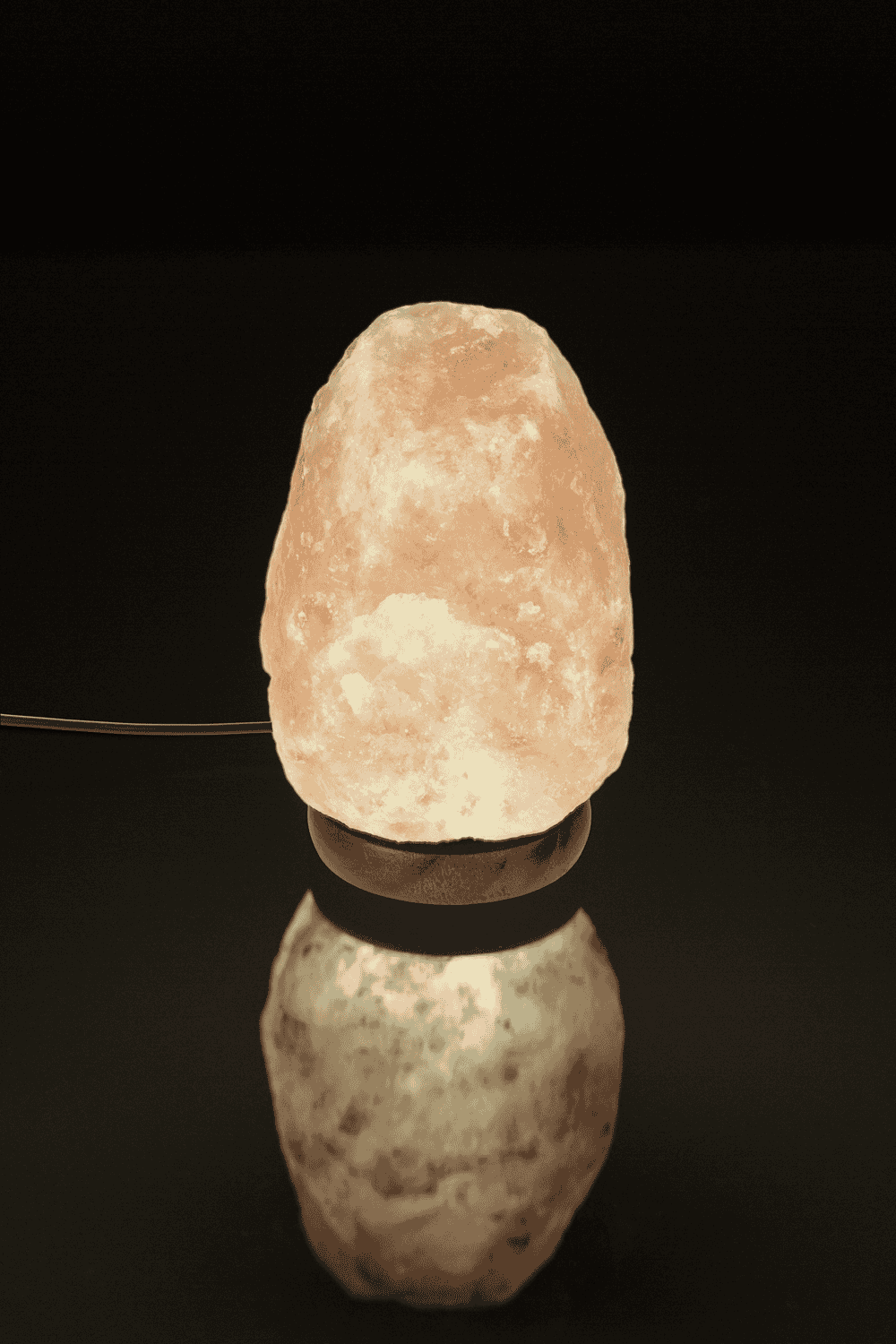 LED salt cristal lamp, warm white,