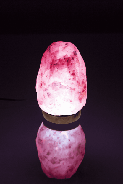 LED salt cristal lamp, colour-changing,