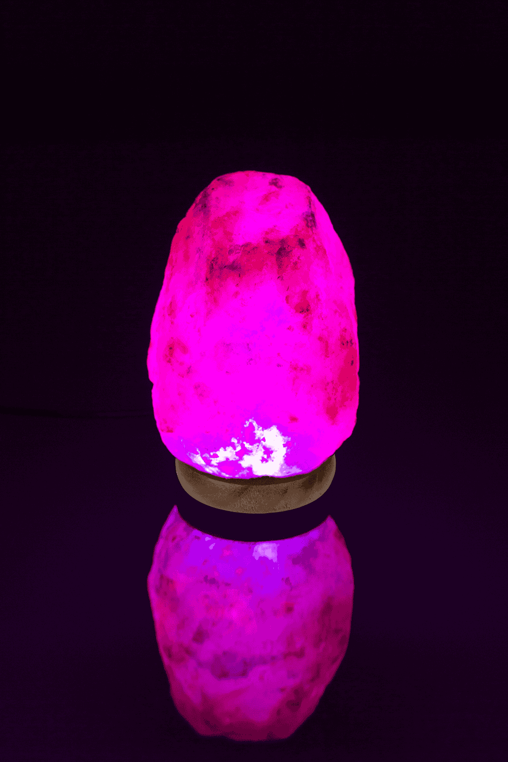 LED salt cristal lamp, colour-changing,