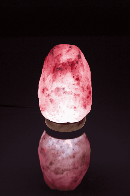 LED salt cristal lamp, colour-changing,