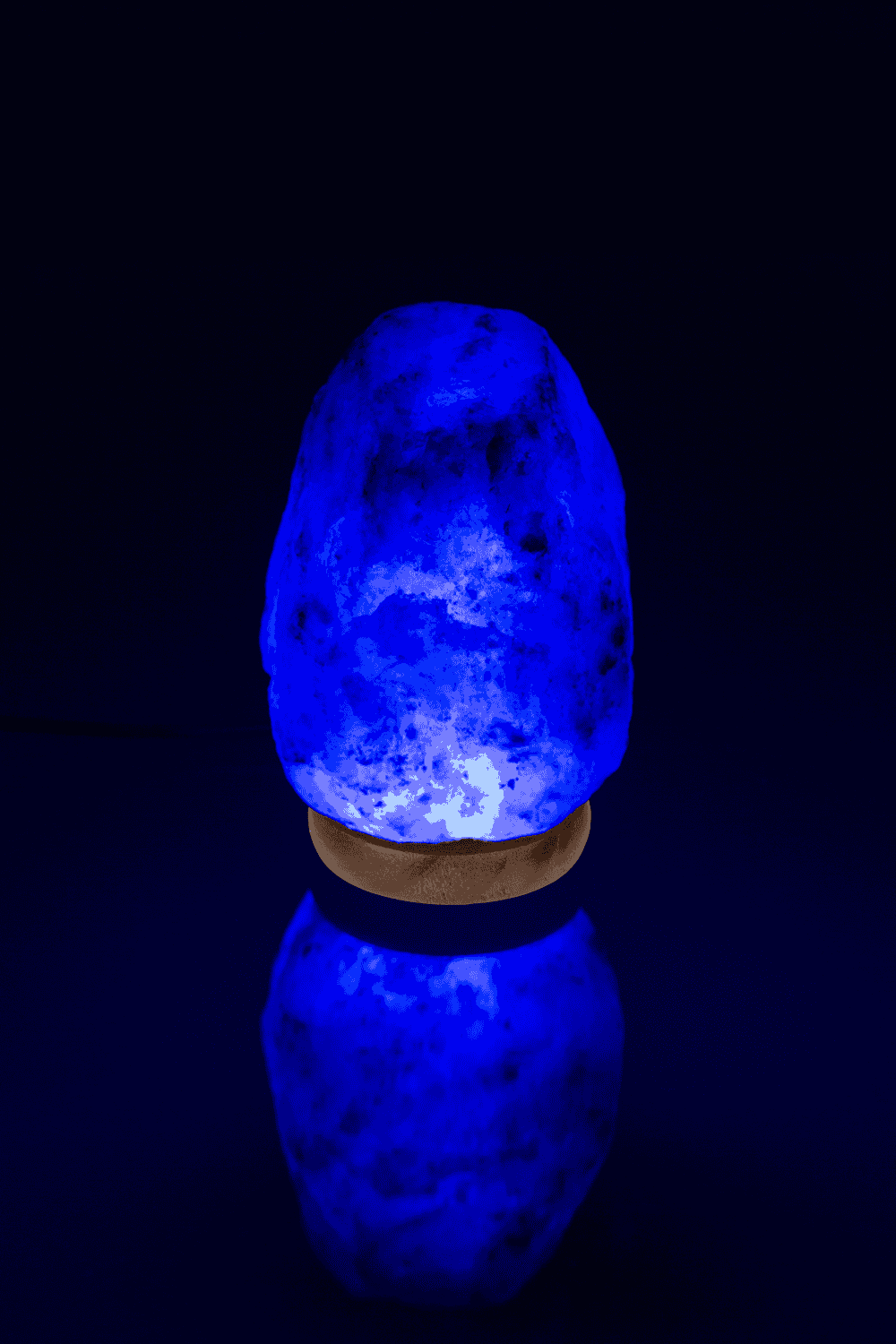 LED salt cristal lamp, colour-changing,