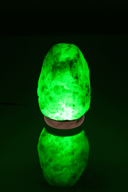 LED salt cristal lamp, colour-changing,