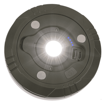 Camping light, rechargeable, with torch &