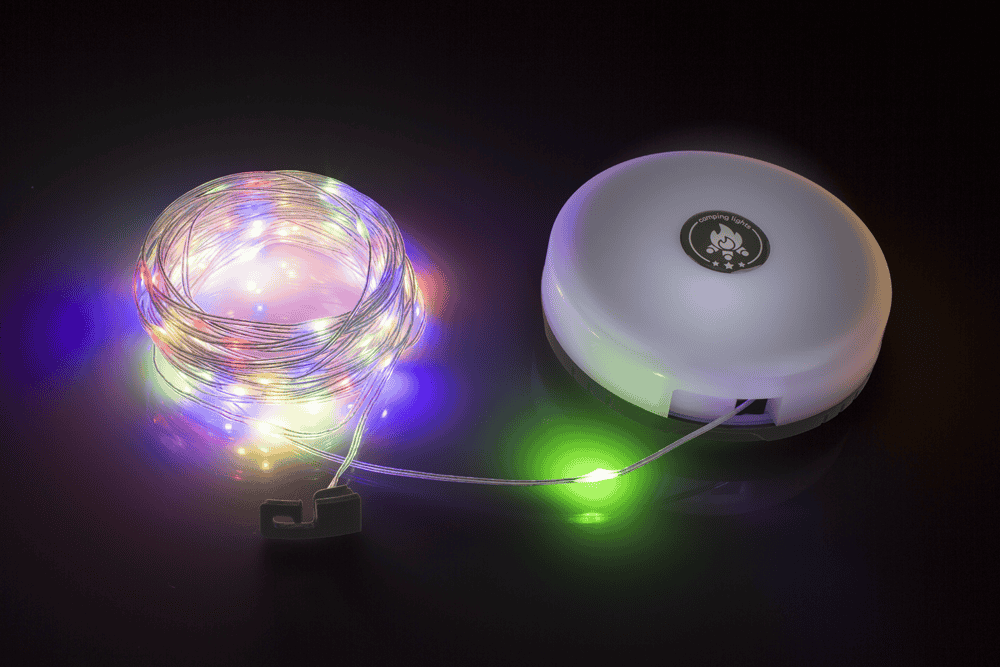 Camping light, rechargeable, with torch &