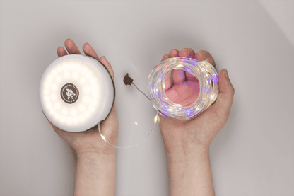 Camping light, rechargeable, with torch &