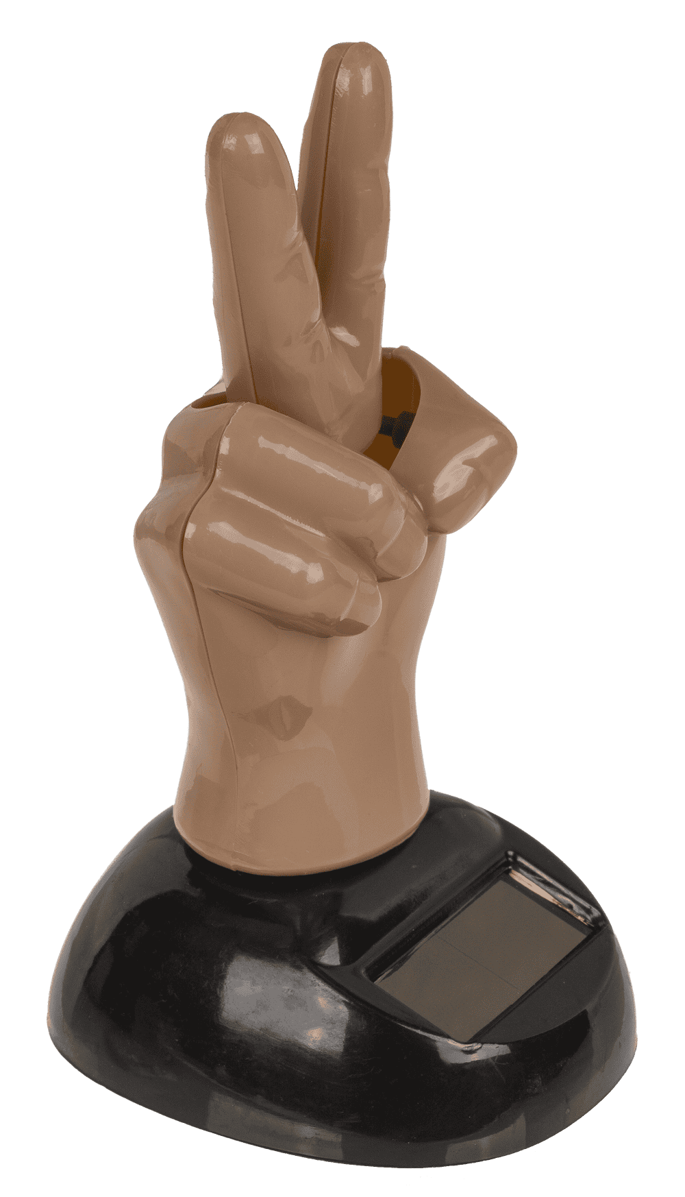 Movable figure, Peace Sign, with solar cell,