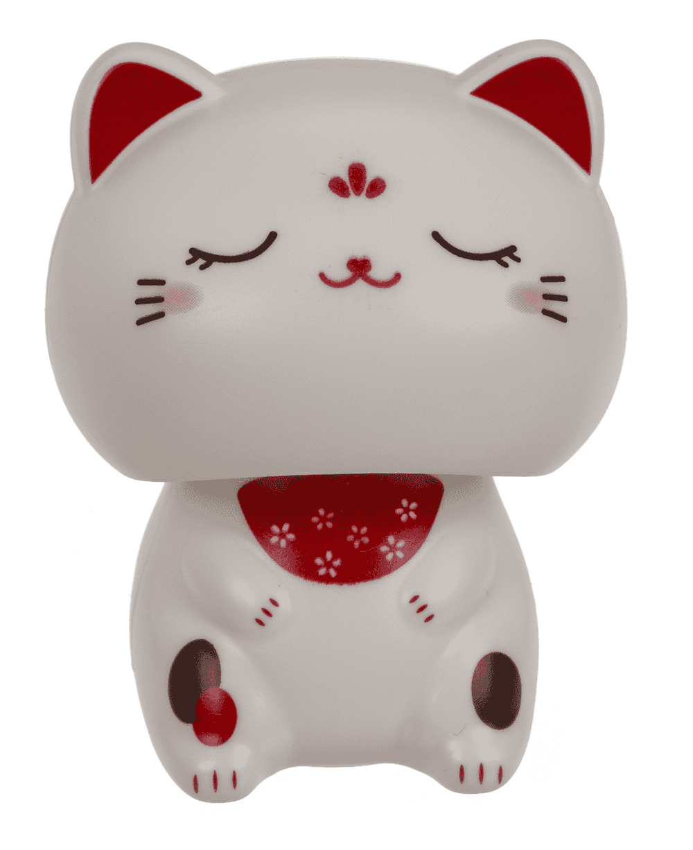 Waving cat, with solar cell, 5.5 cm,