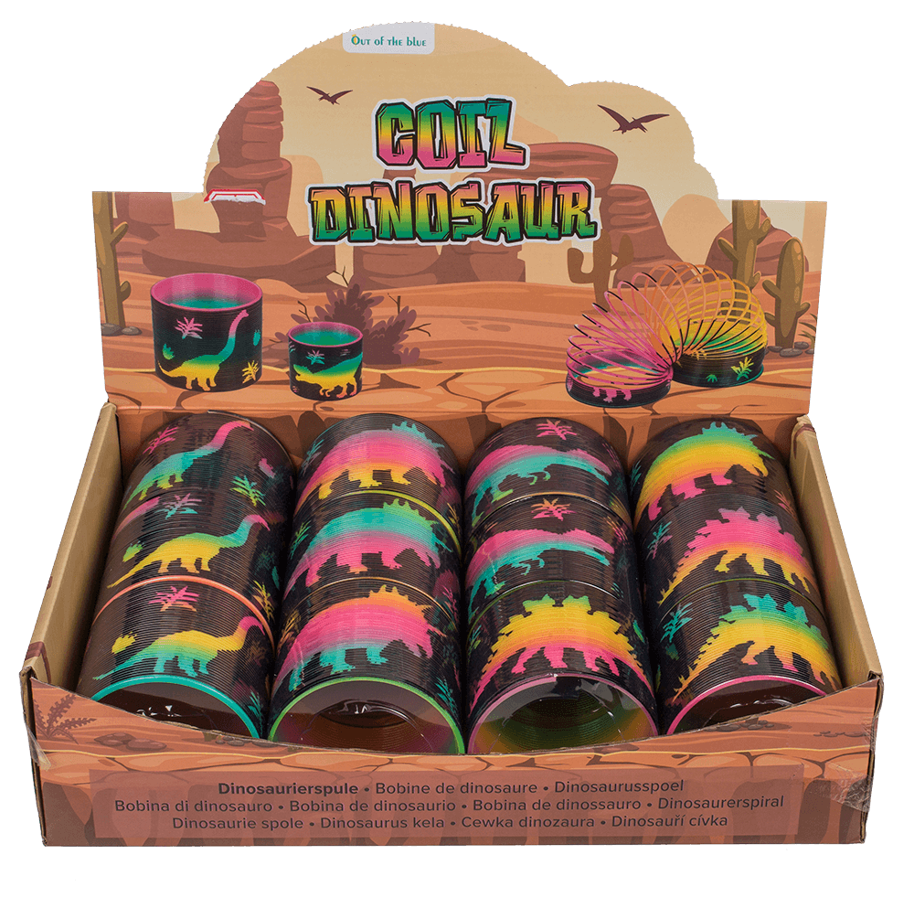 Coil, Dinosaur, approx. 7,5 x 6,5 cm,