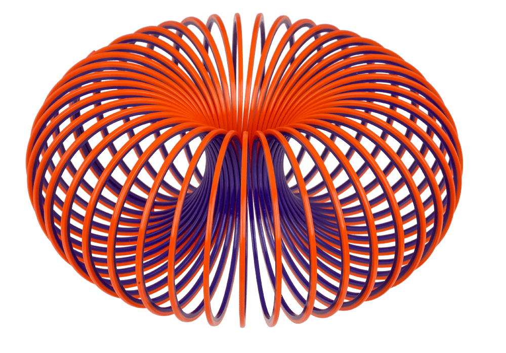 Coil, dual coloured, 9 cm,