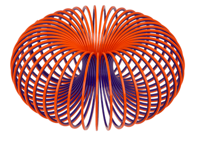 Coil, dual coloured, 9 cm,