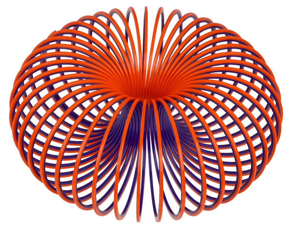 Coil, dual coloured, 9 cm,