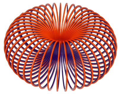 Coil, dual coloured, 9 cm,