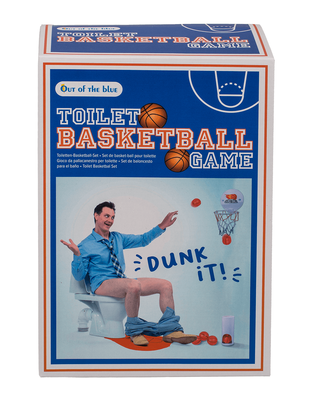 Toilet basketball set, set of 7,