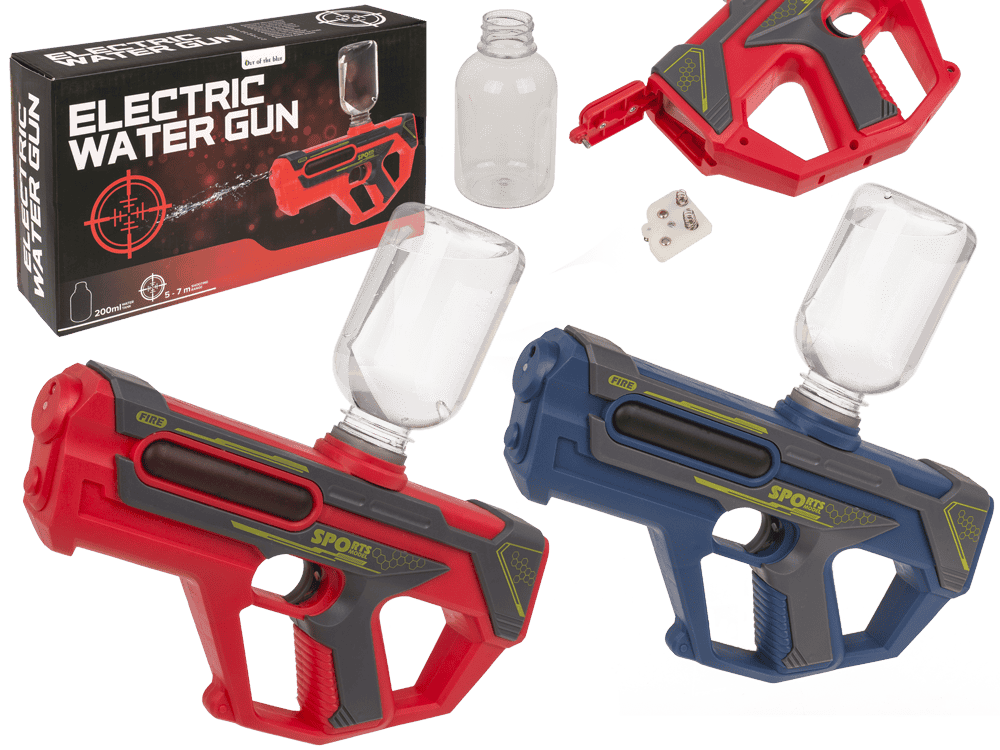 Pistola de agua eléctrica con depósito de agua