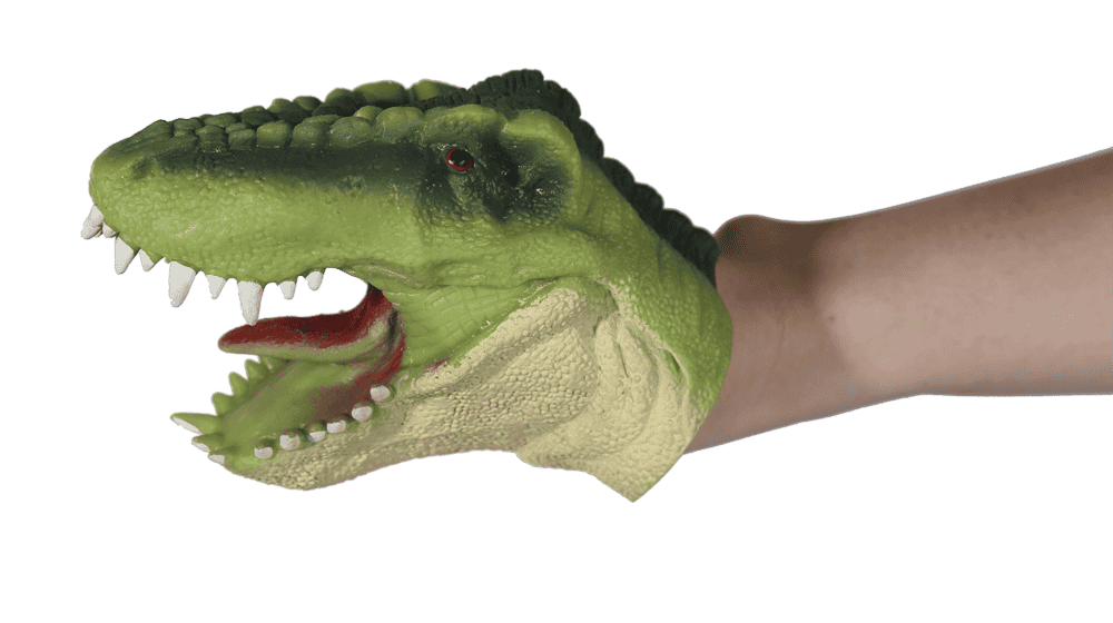 Soft hand puppet, Dinosaur,