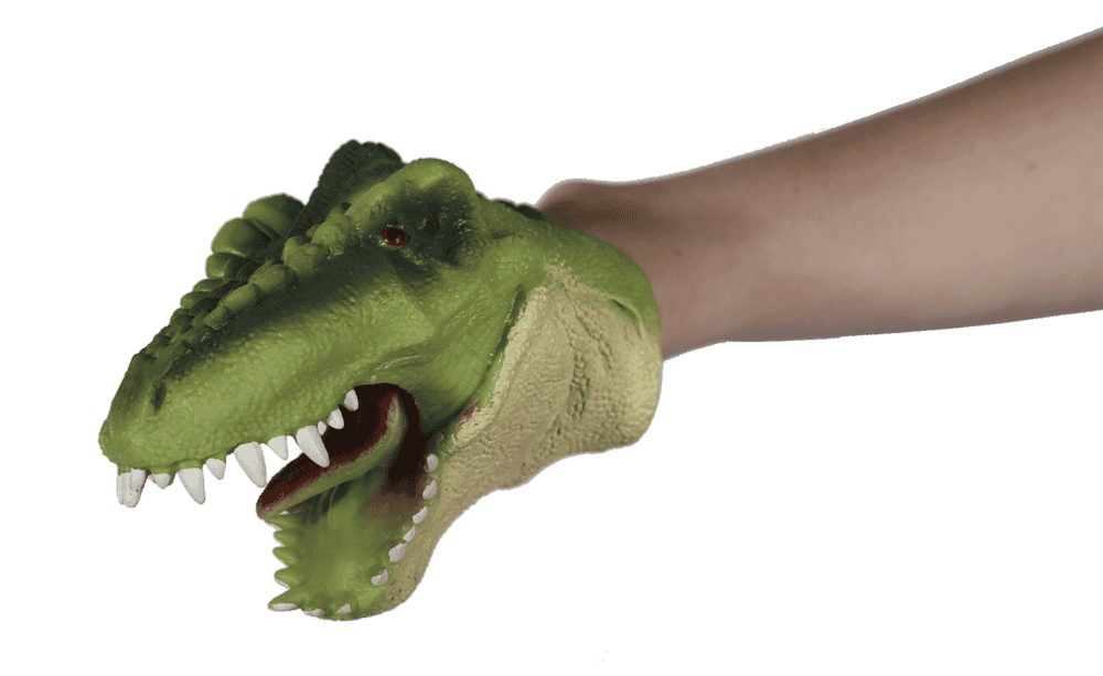 Soft hand puppet, Dinosaur,