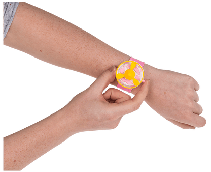 Pink Spinning Top-Bracelet, ca. 21,5 cm,