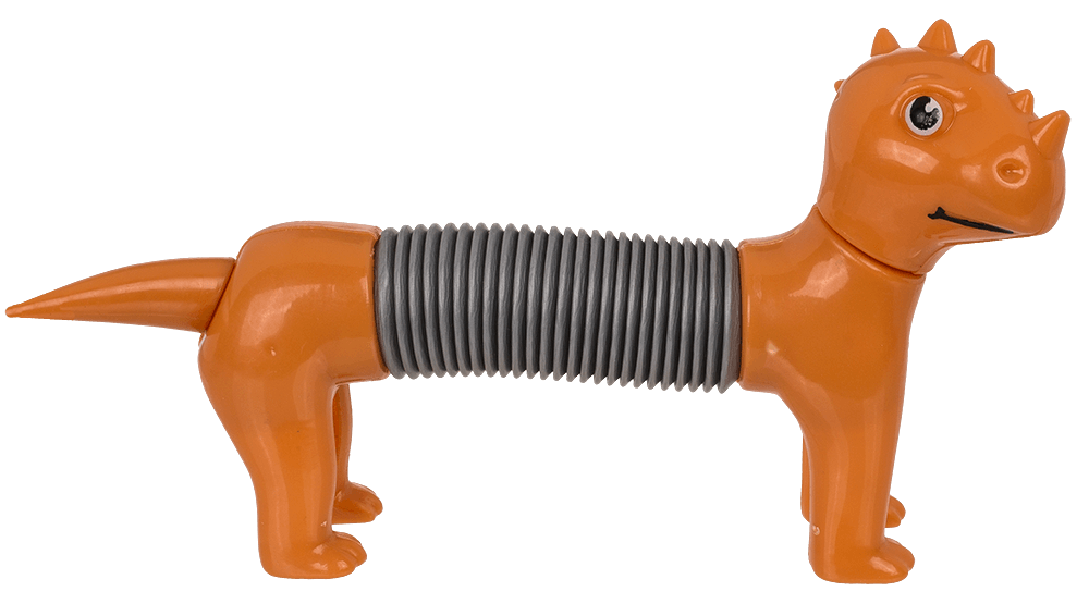 Stretchy Spring Dinosaur, approx. 6,5 x 14 cm -
