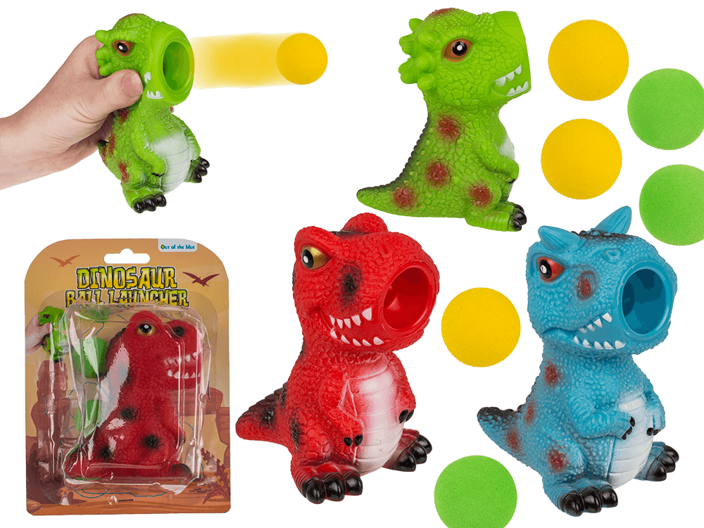 Ball Launcher, Dinosaur, approx. 9 x 12 cm,