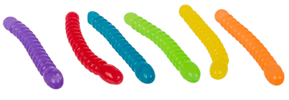 Super Stretchy Wiggly Worms, approx. 9 x 1,3 cm,
