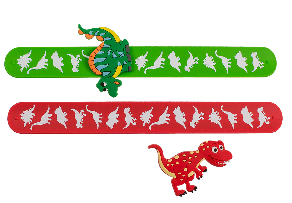 Snap Band, Dinosaur, approx. 21,5 x 3,5 cm,